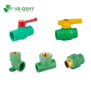 China PPR Double Union Ball Valve with PPR Pipe Fittings Pn20 and Pn25 in Forged Design on sale