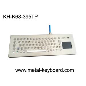 China Desktop Stainless Steel Industrial Keyboard with Touchpad , Metal Computer Keyboard on sale