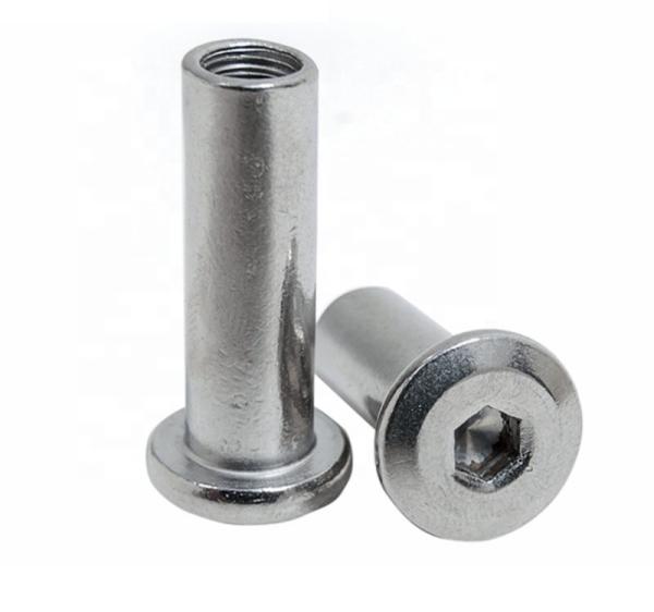 China Nickel Flange 6.8 Flat Head Cap Nut SUS201 Steel Hex Nut factory