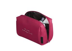 China Portable Creative Nylon Travel Cosmetic Bags Coating Plain WIth Multi Function factory