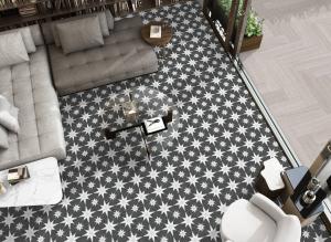China Gray Wall Tiles 250x250mm Ceramic Rustic Tiles For Living Room And durable Floor Tiles For Dining Room factory