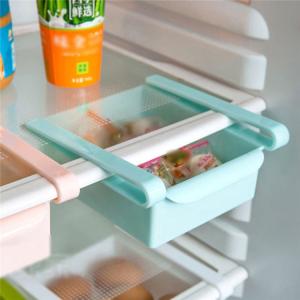 China Slide Kitchen Fridge Freezer Refrigerator Space Saver Organizer Storage Box Rack Drawer Holder factory