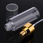 Alcohol Transparent Plastic Spray Bottle Cylinder 40mm Diameter