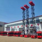 CE ISO Hydraulic Battery Operated Truck Mounted Scissor Lift for 320kg Loading