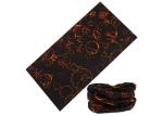 Black Seamless Connect Fishing Neck Scarf Chinese Style Custom Logo Printed
