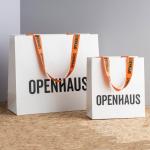 Gravure Printing Custom Logo Necklace Paper Gift Bag for Customized Jewelry