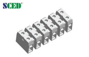 China PA66 Insulation 600V 30A Feed Through Terminal Block Pitch 12.00mm factory