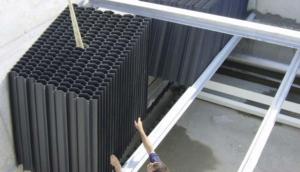 China Black PVC / PP Lamella Tube Settler Molding Size 1000×1000×866 For Water Treatment factory