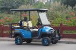 2 Front seats & 2 Rear Seat Lifted Hunting Off-Road Blue Electric Golf Cart for