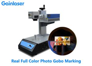 China Gobo Glass UV Laser Marking Machine 3W for Real Full Color High Definition Photo factory