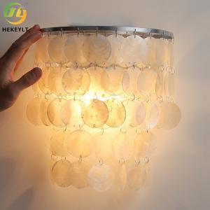 China Nordic Simple Shell Wall Lamp Living Room Bedroom Bedside Aisle Lamp factory