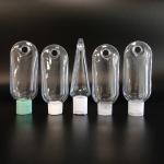 Clear PET Flip Top Empty Plastic Lotion Bottle Containers