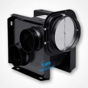 China Black Metal Mini Multi Inlet 45W 200cmh Inline Duct Fan factory