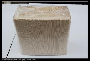 China Environmental brown kraft paper tissue / napkin / serviettes for Home / Office factory