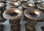 Custom Design Fiberglass Resin Statues Store Decorative Brown Fiberglass Flower