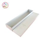 Luxury Pure White Long Craft Paper Gift Box For Braclet Packaging