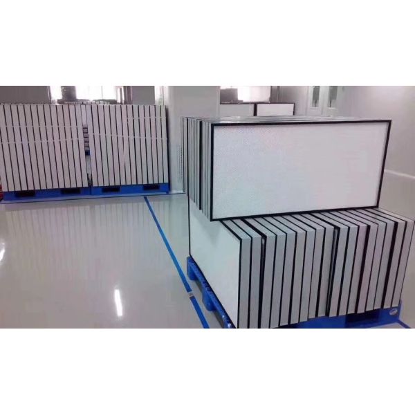 Filtration Grade cleanroom Hepa Filter using Hot Melt Glue for maximum