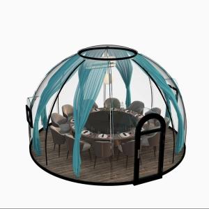 China 18-20 Person Transparent Wind Resistant Dome Prefab House for Hotel and PC Accommodation Solution factory
