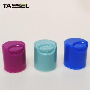 China 20410 Solid Dark Blue Dispensing Cap Plastic Bottle Cap for Body Lotion factory