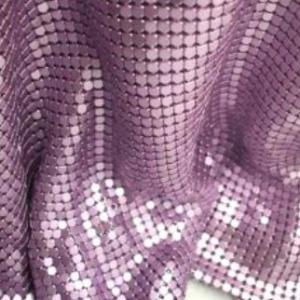 China Eco Friendly Shiny Woven Metal Mesh Fabric For Creating Dresses / Skirts factory