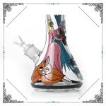 Manufacture Bong 7MM Glass Cool Smoking Pipes Hand Drawing Art On Glass Water