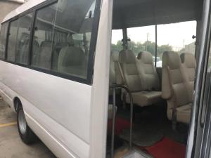 China 30 Seat With Manual Transmission Type TOYOTA 1HZ Engine Used Toyota Coaster Bus For sale factory
