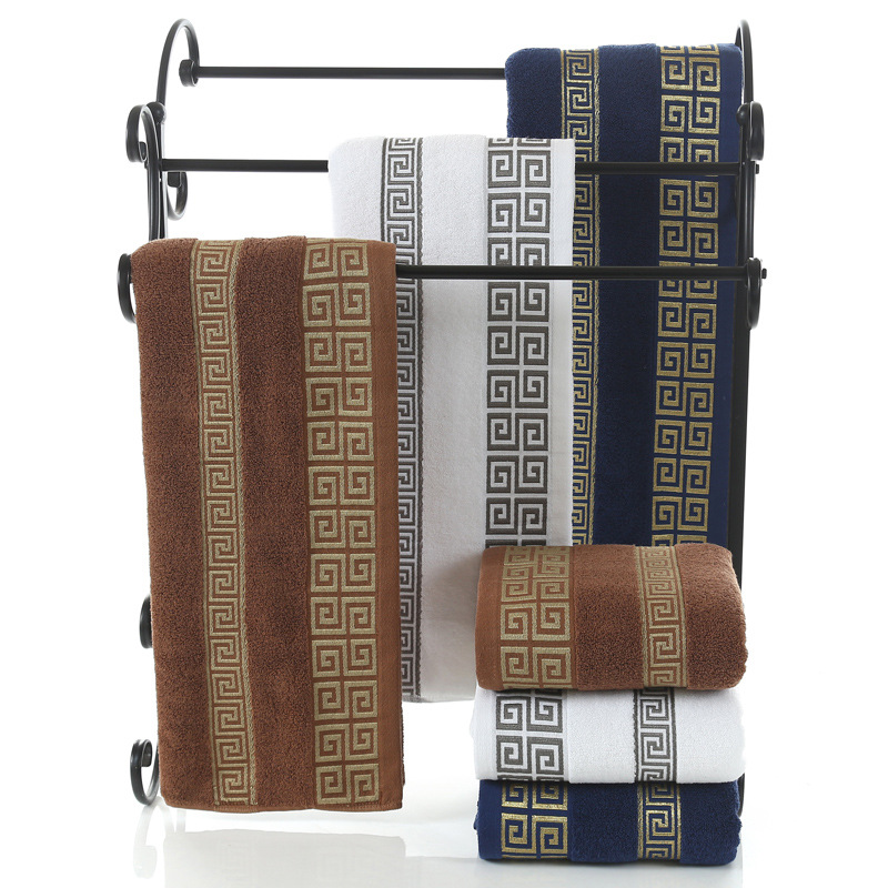 Pure Combed Cotton Water Bath Hand Face Towels in 30*30cm 35*75cm and 70*140cm Sizes
