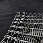 Polishing Chain Link Spiral Wire Mesh Conveyor Belt For Food Transport