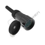 19-Core Male Female Aviation Plug Gold-Plated Copper 20A 19 Pin Socapex