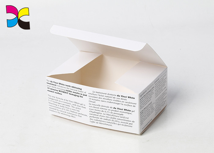White Word Custom Printed Product Boxes Soap Small Simple Self Lock 128g Glossy