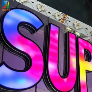 PILEDS S Shaped Zigzag BENDABLE 12V Smart IC Pixel Addressable RGBW RGB Sign Letter GS8208 RT1809 SK6813 WS2815 LED Strip