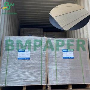 China 1mm F Flute Unbleached Brown Corrugated Paper Sheets For Boxes factory