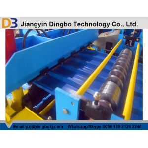 China Customized roof making machine Galvanized Steel Roof Panel Roll Forming Machine With 15m / Min Forming Speed factory