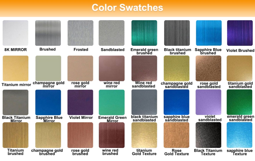 color stainless steel sheet
