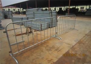 China Hot dipped Galvanized Crowd Control Barriers factory
