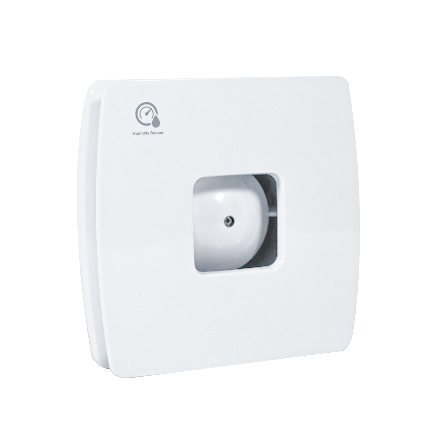 Square Bathroom and Kitchen Ventilation Fan with Axial Flow and Wall Mounting Design
