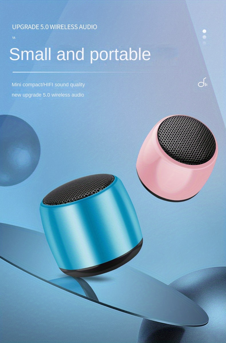 3W Output Power PORTABLE Wireless Speaker Mini Subwoofer for Compact Audio Experience