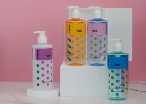 China 350ml 500ml Transparent PET Plastic Bottle With PP Lotion Pump factory