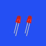 5mm Round Head Tinted Foggy Red Color 620-630nm 200-300mcd 60deg Diode Light