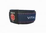 Custom Embroidery your logo Medical vital id wrist band with id card insert