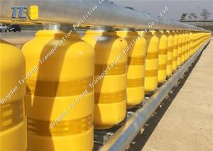 China Orange Yellow Anti Collision Road Rotating Guardrail For Dangerous Road Sections factory