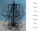8 Shelves Wire Countertop Display Rack / Rotating Countertop Spinner Rack