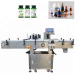 Vertical Stainless Steel Vial Labeling Machine , Wood Packaging Automatic