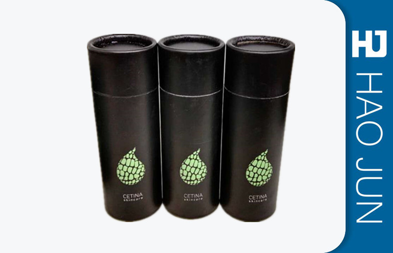 Strong Kraft Paper Tubes Packaging With Lid , Cardboard Tube Boxes Yellow Color