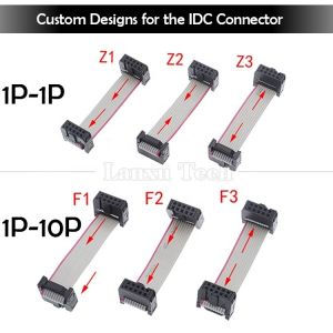IDC 2.54mm Connector 8 10 12 14 16 18 20 30 40 50 60 PIN 1.27mm Pitch Grey Flat