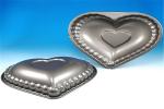 Print Colored Mini Heart Shaped Chocolate Tin Box For Candy/Sweet