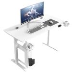 White Wooden Lifting Coffee Table Adjustable Height for Living Room 80 kgs