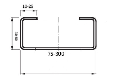 Shaft 95mm Thickness 1.0mm C Purlin Roll Forming Machine
