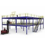 Q235 Mezzanine Storage Rack 2000kg Steel Metal Mezzanine Flooring