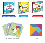 Tangram Magnetic Wooden Puzzels Educational Toys for Kid